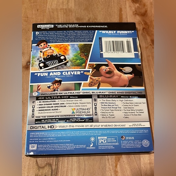 Only at Walmart The Boss Baby 4K Ultra HD Blu-ray - Picture 2 of 2